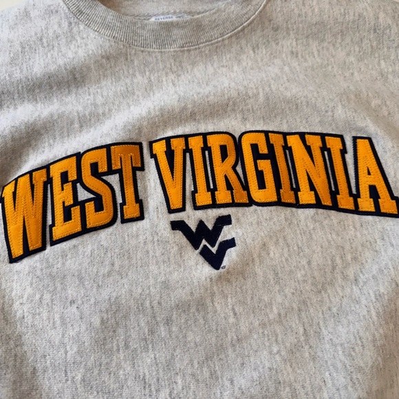 Rare Vintage West Virginia Champion Reverse Weave Size S Crewneck Sweatshirt - Picture 2 of 16